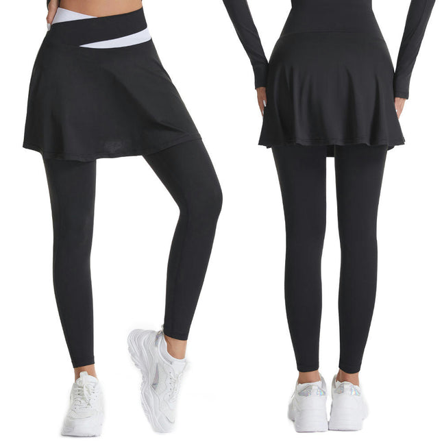 1 Pack Skirted Legging for Women, Yoga Legging with Skirts &Women Tennis Leggings with Pockets