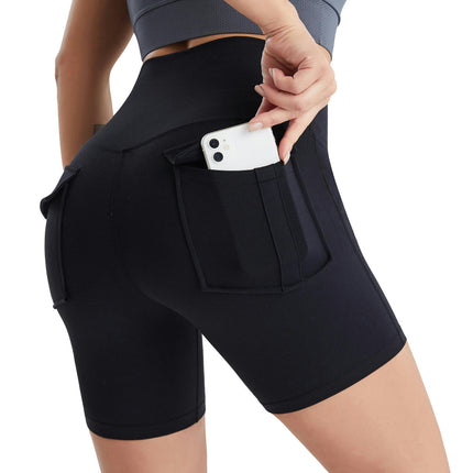 Workout Shorts Womens Aesthetic Yoga Shorts Back Pocket Athletic Shorts for Women