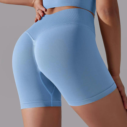 High Waisted Shorts for Women Seamless Scrunch Butt Yoga Short -  Gym Booty Shorts