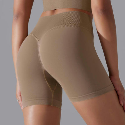 High Waisted Shorts for Women Seamless Scrunch Butt Yoga Short -  Gym Booty Shorts