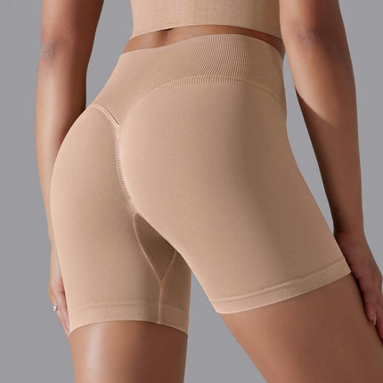 High Waisted Shorts for Women Seamless Scrunch Butt Yoga Short -  Gym Booty Shorts