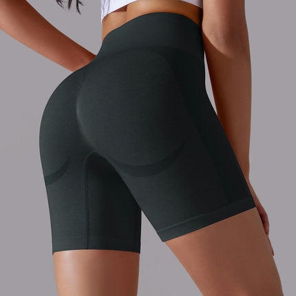 Seamless High Waisted Shorts for Women Smile Contour Biker Shorts Gym Yoga Workout