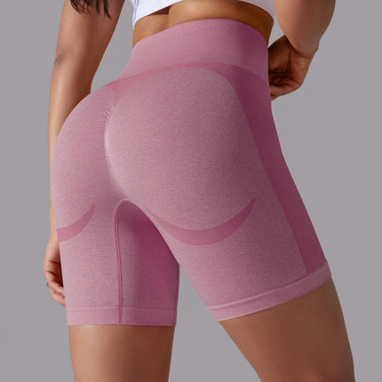 Seamless High Waisted Shorts for Women Smile Contour Biker Shorts Gym Yoga Workout