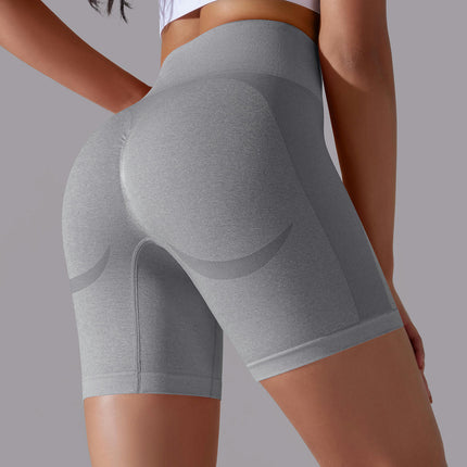 Seamless High Waisted Shorts for Women Smile Contour Biker Shorts Gym Yoga Workout