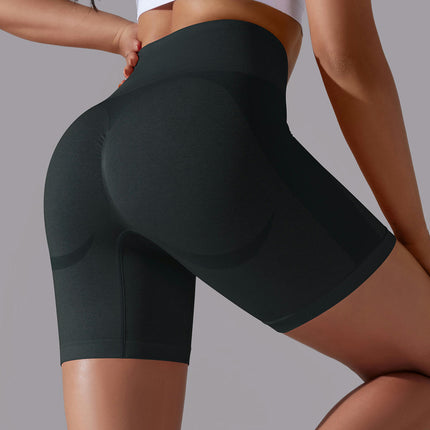 Seamless High Waisted Shorts for Women Smile Contour Biker Shorts Gym Yoga Workout