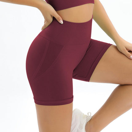 Women's High Waist Workout Shorts Butt Lifting Tummy Control Yoga Short Pants