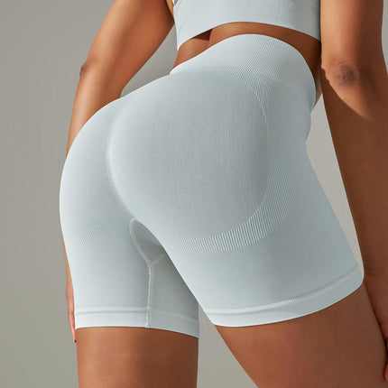 Women High Waist Workout Yoga Gym Tummy Control and Hip Lift Seamless Cycling Shorts