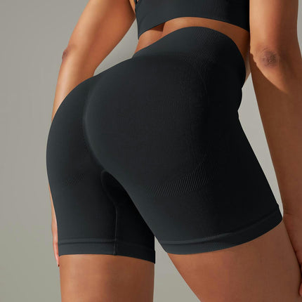 Women High Waist Workout Yoga Gym Tummy Control and Hip Lift Seamless Cycling Shorts