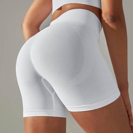 Women High Waist Workout Yoga Gym Tummy Control and Hip Lift Seamless Cycling Shorts