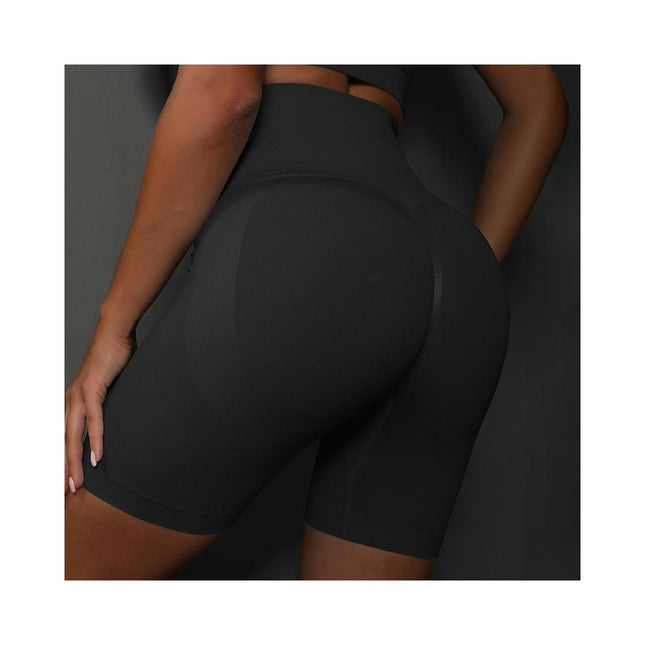 Women Workout Scrunch Shorts Seamless High Waisted Contour Gym Yoga Biker Shorts