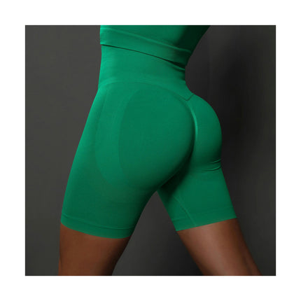 Women Workout Scrunch Shorts Seamless High Waisted Contour Gym Yoga Biker Shorts