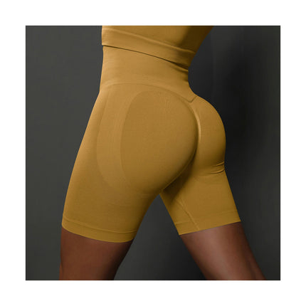 Women Workout Scrunch Shorts Seamless High Waisted Contour Gym Yoga Biker Shorts