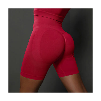 Women Workout Scrunch Shorts Seamless High Waisted Contour Gym Yoga Biker Shorts