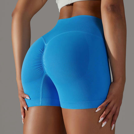 Biker Shorts for Women Scrunch Butt V Cross Workout Gym Shorts High Waisted Running Yoga Shorts