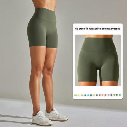 Workout Biker Shorts for Women-High Waisted Tummy Control Booty Shorts for Gym Yoga Volleyball