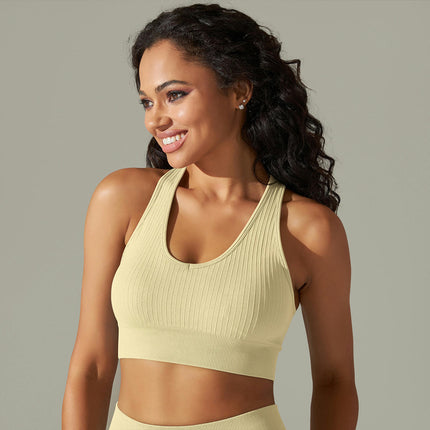 Sports Bras for Women Padded Yoga Tank Tops Sleeveless Fitness Workout Crop Tops