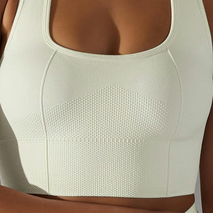 Seamless Vest Sports Bras for Women -High Waist Hip Lifting Tight Yoga Pants