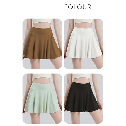 Womens Tennis Skirt  Athletic Golf Skirts Cute Mini Skort with Shorts Pockets