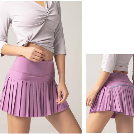 Womens Pleated Tennis Skirt with Shorts High Waisted Golf Skort  Workout Athletic Skorts with Pockets