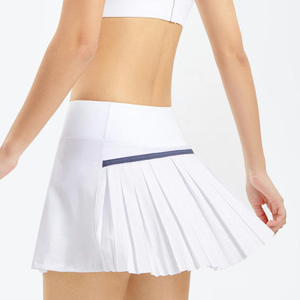 Women's Pleated Tennis Skirt with Shorts High Waist Golf Fitness Sports Skirt with Pockets