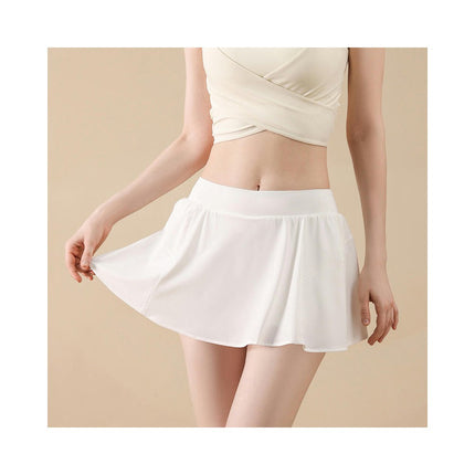 Women's Tennis Skirt - Quick Dry Running Sports Skirt with Pocket Flowing Skirt