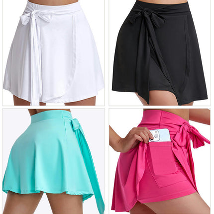 Women's Athletic Tennis Skirt Running Sports 2 in 1 Double Layer Quick Dry Comfort Short Skirt