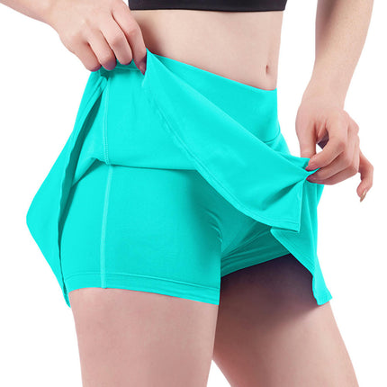 Womens Tennis Skirt with Shorts Underneath Pleated Tennis Skirts for Women Golf Athletic Skorts