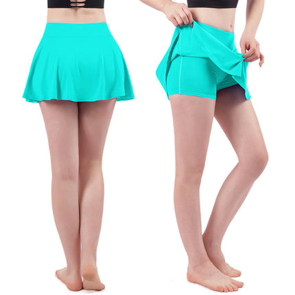 Womens Tennis Skirt with Shorts Underneath Pleated Tennis Skirts for Women Golf Athletic Skorts