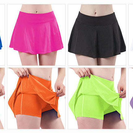 Womens Tennis Skirt with Shorts Underneath Pleated Tennis Skirts for Women Golf Athletic Skorts