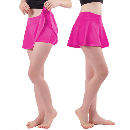 Womens Tennis Skirt with Shorts Underneath Pleated Tennis Skirts for Women Golf Athletic Skorts