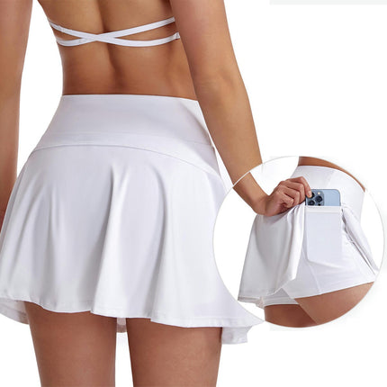 Pleated Tennis Skirts for Women High Waisted Athletic Golf Skorts with Pockets and Liner Shorts