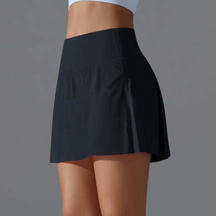 Women Tennis Golf Athletic Skort Skirt with Lined Shorts for Sports Running Gym