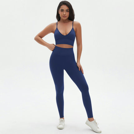 Women's Yoga Outfits 2 piece Set Workout Tracksuits Sports Bra High Waist Legging  Set