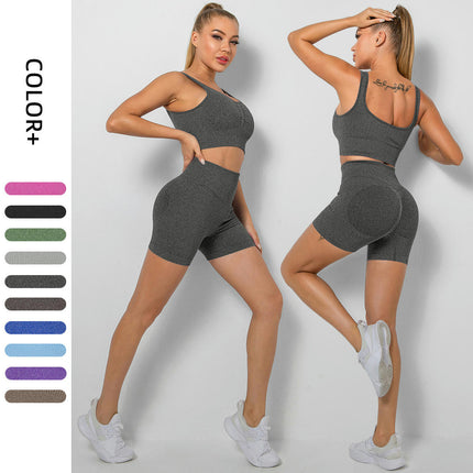 Outfits for Women 2 Pieces Seamless Yoga Outfits Sports Bra and Leggings Set