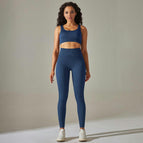 9226 bras+trousers set-Deep Blue