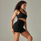 9226 bras+shorts set-pure black