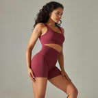 9226 bras+shorts set-wine red