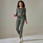 9226 long sleeve+trousers set-deep gray