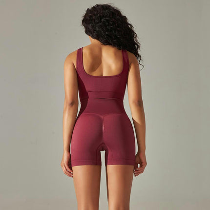 Yoga Wear Suit Women's 2 Piece High Waist Tight Hip Lift Sports Fitness Suit