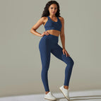 9310 bras+trousers set-Deep Blue