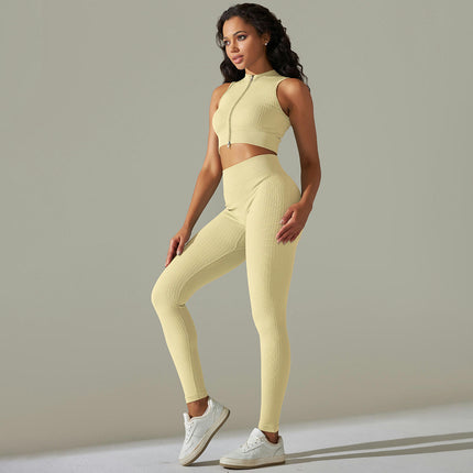 Women's Yoga Outfits 2 piece Set Sports Bra High Waist Legging Set