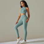 9310 vest+trousers set-blue gray