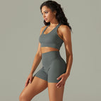 9310 bras+shorts set-deep gray