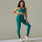 9310 bras+trousers set-dark green