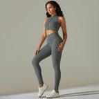 9310 vest+trousers set-deep gray