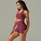 9310 bras+shorts set-wine red