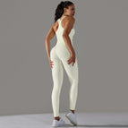 6621 loose bras+trousers suits-white