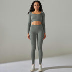 6612 long-sleeved+trousers set-gray