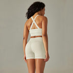 6606 cross-bras+shorts set-milk white