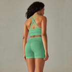 6606 cross-bras+shorts set-light green